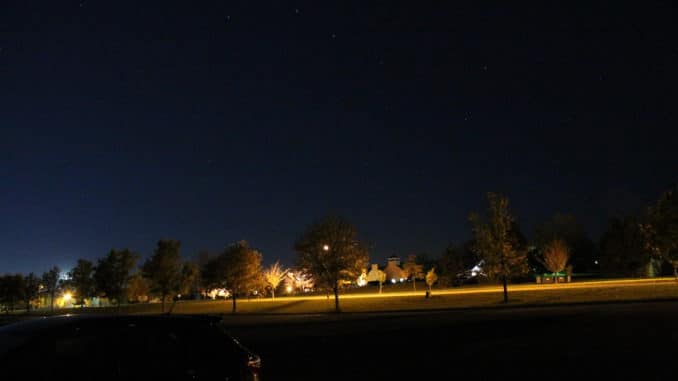 View to North from Soccer fields parking